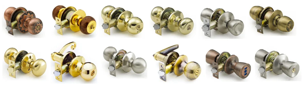 Door Furniture Hardware Latch Tubular Handle Keyed Keyless Steel Zinc Alloy Aluminum Passage Entrance Privacy Storeroom Lever/Knob/Deadbolt/ Door Lock