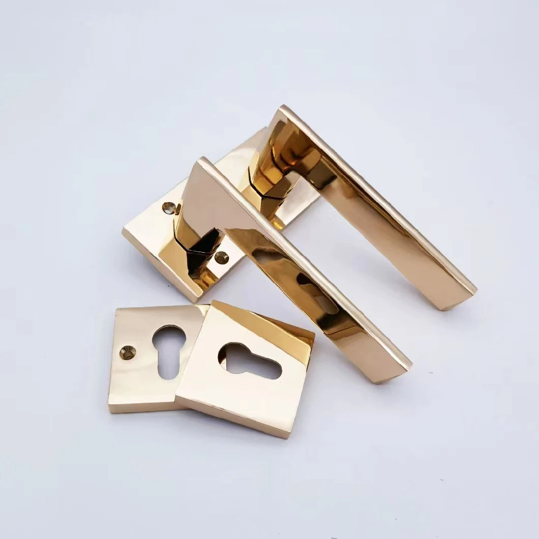 Factory Stainless Steel Satin Plate Furniture Door Handle Mortise Body Door Locks for Wood Door