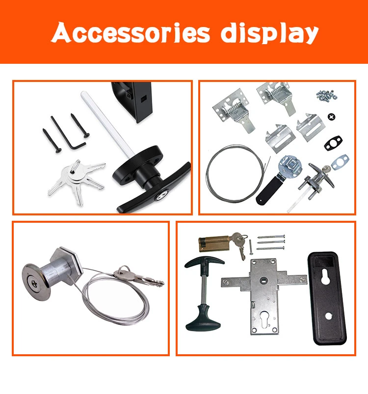 China Manufacturer Sectional Overhead Door Garage Lock Handle Garage Door T-Locks Lock for Garage Door